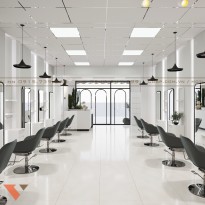 Thiết kế salon tóc Tăng Bảo My thanh lịch